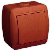 LEZARD Выключатель 1 кл. О/П вишня 710-0600-100