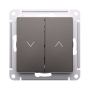 Systeme Electric AtlasDesign Мокко Выключатель 2-клавишный жалюзи, 10А, механизм