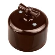 BIRONI Ришелье Керамика Коричневый Выключатель 2-кл