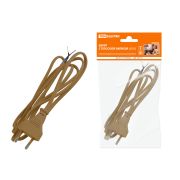 TDM Шнур с плоской вилкой ШУ02 ШВВП 2х0,75мм2 1,7 м. бронза