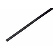 Трубка термоусаживаемая ТУТ нг 7,0/3,5мм, черная, 1м REXANT