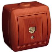 LEZARD Розетка Компютерная О/П вишня 710-0600-139