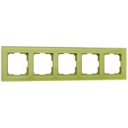 Рамка на 5 постов FAVORIT фисташковый a036591***