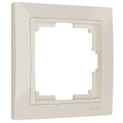 W0012003/ Рамка на 1 пост Snabb basic (слоновая кость)