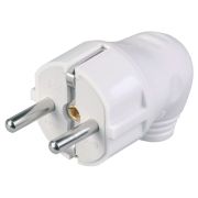 IEK ВПу11-01-Ст Вилка разборная угловая с з/к 16А белая