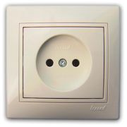 LEZARD С/П Розетка 1-ая б/з крем 701-0303-121