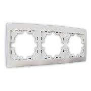 LEZARD С/П Рамка 3-ая горизонтальная б/вст белая 701-0200-148