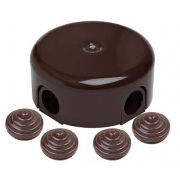 BIRONI Лизетта Пластик Коричневый Распред.коробка 110*35мм B1-522-22-K