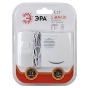 Звонок проводной ЭРА D61  17 мелодий IP44 с проводом