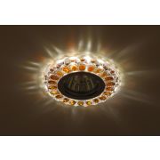 ЭРА DK LD10 SL OR/WH Светильник декор cо светодиодной подсветкой MR16, прозрачный оранжевый Б0028093