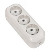 EKF Колодка 3 вх. с/з с выкл. 16А белый AKB16-3