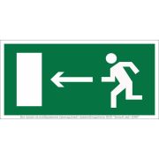 Наклейка BL-3015.E04 «Направление к эвакуационному выходу налево» Белый свет a12484
