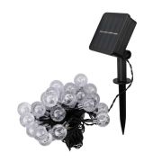 Светильник светодиодный садовый SLR-G05-30W гирлянда шарики холод. бел. на солнечн. батарее ФАZА 5033351