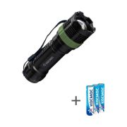 Фонарь ручной 1Вт LED zoom-линза 3xAAA (R03) корпус ABS-пластик ремешок ручной КОСМОС KOC121B