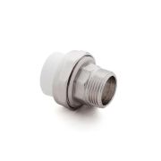 Муфта комбинированная разъемная «Американка» PPR наружн. резьба 25х1/2 бел. RTP 10643