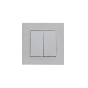 Выключатель 2-клав. Karea LINE STAR жемчуж. Makel 86100003