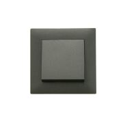 Выключатель 1-клав. Karea RIZZ STAR дым. металлик Makel 88050001