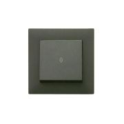 Выключатель проходной 1-клав. Karea RIZZ STAR дым. металлик Makel 88050005