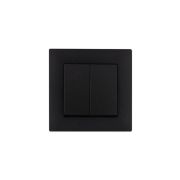 Выключатель 2-клав. Karea RIZZ STAR чер. Makel 88054003