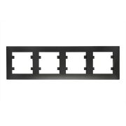 Рамка 4-м Karea RIZZ STAR чер. Makel 88054704
