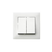 Выключатель 2-клав. Karea RIZZ бел. Makel 88001003