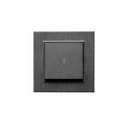 Выключатель проходной 1-клав. Karea LINE STAR дым. металлик Makel 86050005