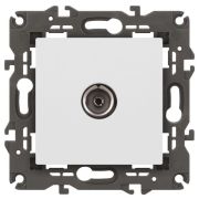 Розетка телевизионная одиночная TV Elegance 14-3101-01М матов. бел. Эра Б0065813