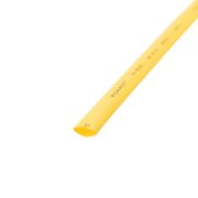Трубка термоусаживаемая ТУТ нг 12,0/6,0мм, желтая, 1м REXANT