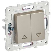 IEK SKANDY Шампань Выключатель жалюзи 10А SK-V12Sh.