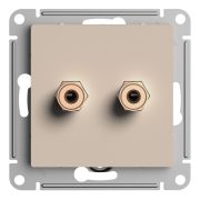 Systeme Electric AtlasDesign Песочный Аудиорозетка двойная