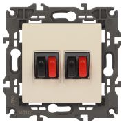 ЭРА 14-3112-02 Elegance Сл.кость Розетка Аудио двойная