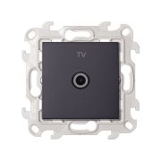 Simon 24 Графит Розетка TV оконечная