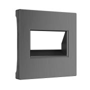 W1191104/ Накладка для двойной розетки Еthernet RJ-45 (графит рифленый)