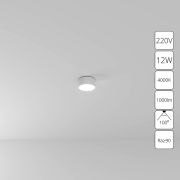 Arte Lamp A6612PL-1WH СВЕТИЛЬНИК ПОТОЛОЧНЫЙ FADO 115мм 12Вт 960Лм 4000К