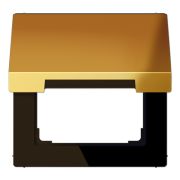 JUNG LS 990 Блеск золота Крышка для розеток и изделий с платой 50х50мм