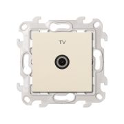 Simon 24 Слоновая кость Розетка TV проходная