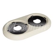 Рамка пластиковая 2-местная, слоновая кость, серия «Усадьба»