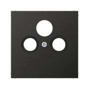 JUNG EcoProfi Черный матовый Накладка для розетки TV-FM-SAT