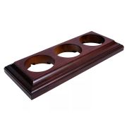 Рамка 3-местная дерево «Престиж», красное дерево