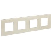 IEK SKANDY Стекло Бежевый Рамка 4-ая SK-F24B.