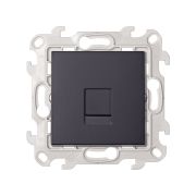 Simon 24 Графит Розетка RJ45 кат. 5е UTP