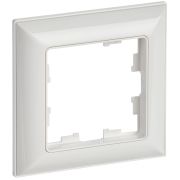 BRITE Рамка 1-мест. РУ-1-Бр белый/белый IEK