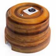 Розетка RJ-45 декор Орех, Lindas 32026