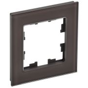 BRITE Рамка 1-мест. РУ-1-2-БрТБ стекло темная бронза IEK