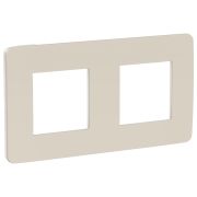 Schneider Electric Unica Studio Шампань/Белая Рамка 2-ная