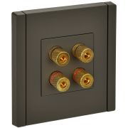 IEK FORTE&PIANO Серый Аудиорозетка 4-мест. FP339.