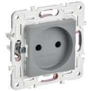 IEK SKANDY Серый Розетка б/з 10А SK-R02Gr.