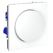 Светорегулятор встраиваемый VOLTUM S70 поворотно-нажимной 600 Вт, (белый матовый)