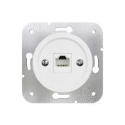 Розетка интернет встраиваемая «ЛАХТА Оптима» белый