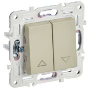 IEK SKANDY Бежевый Выключатель жалюзи 10А SK-V12B.